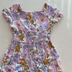 Floral Short Sleeve Romper Oshkosh